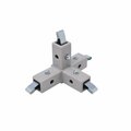 Eztube 4-Way Gray Tee Connector  Quick-Release 200-317 GY-QR 200-317 GY-QR
